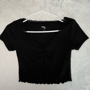 Women’s Pacsun Lace Trim Shortsleeve